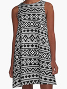 Aztec Ess2 BWG RedBubble Dress